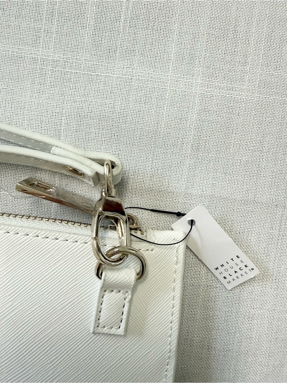 WHBM White Floral Pouch/Wristlet NWT Bag Purse Casual Party - Picture 7 of 10